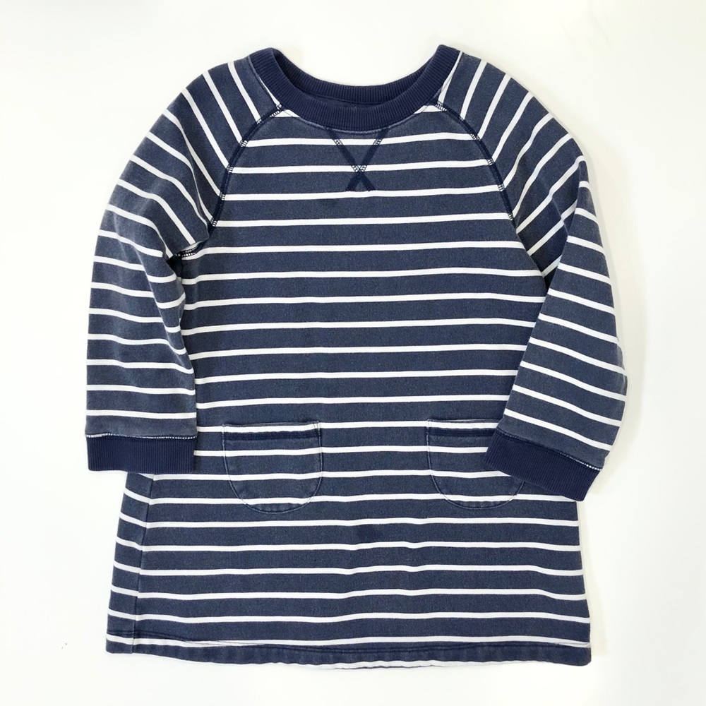 Mini Boden Striped Sweatshirt Dress